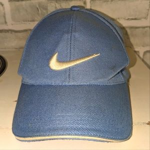 Nike DRI-FIT Hat Strapback Adj light Blue and white EUC